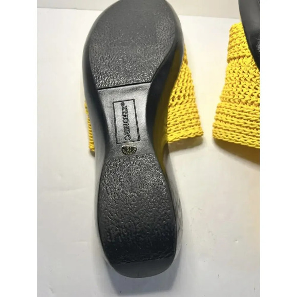 Cabin Creek Yellow Mesh Slide On Sandals NEW SZ 6M - Picture 7 of 7